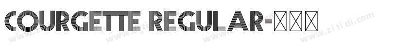 Courgette Regular字体转换 Courgette Regular字体转换